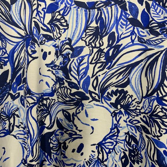 Lily Pulitzer Blue Pandarama Dress Womens Blue Small - Picture 6 of 10